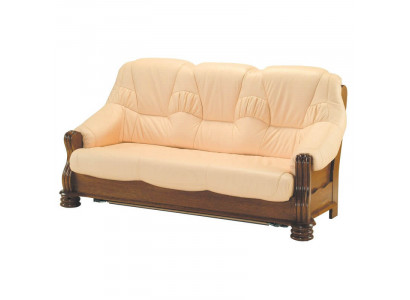 Sofa Luxus 3 Sëtzer Canapé Polster Holz Lieder Canapéssëtz Dräisëtzer Canapëen