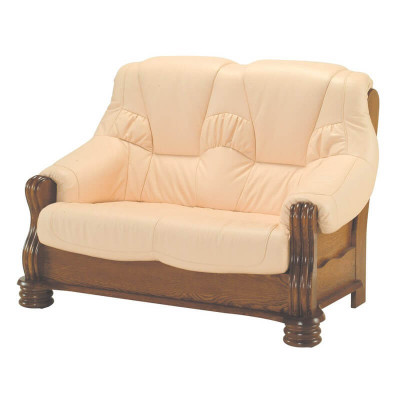 Sofa 2 Sëtzer Couch Sofas Couchen Wunnzimmer Holz Lieder Zweesëtzer Miwwelen Nei