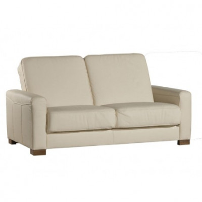 Zwee-Sëtz Couch Klassesch Ledersofa Couch Polster Sofa 2 Sëtz Lieder