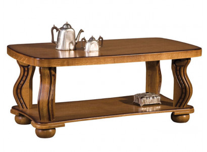 Handaarbecht Echt Holz Couchtisch Sofa Bäistell Dëscher Klassesch Wunnzëmmer Dësch
