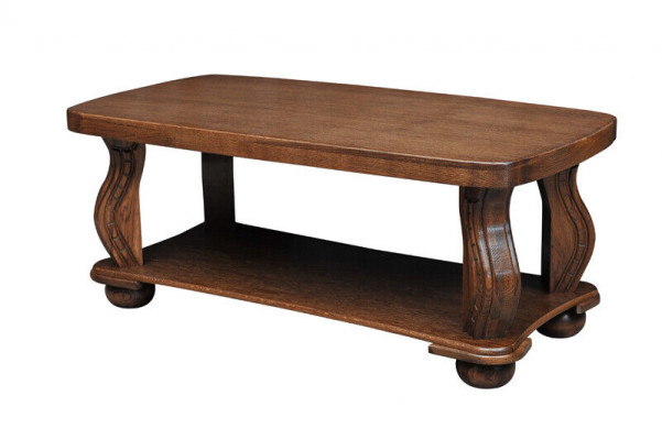 Handaarbecht Echt Holz Couchtisch Sofa Bäistell Dëscher Klassesch Wunnzëmmer Dësch