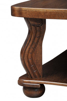 Handaarbecht Echt Holz Couchtisch Sofa Bäistell Dëscher Klassesch Wunnzëmmer Dësch