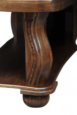 Handaarbecht Echt Holz Couchtisch Sofa Bäistell Dëscher Klassesch Wunnzëmmer Dësch