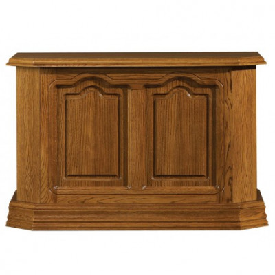 Konsooldësch Braun Holz Schuffocht an Regal Niewendësch Anrichte