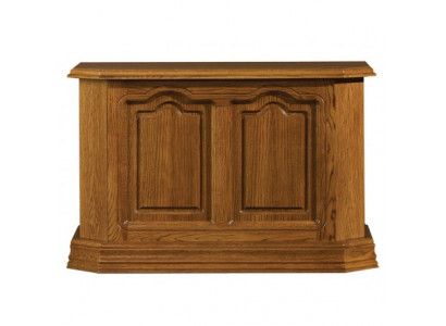 Konsooldësch Braun Holz Schuffocht an Regal Niewendësch Anrichte