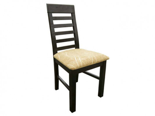Set vu 4 Sessel Designer Holz Gestofft Textil Stull Gaastro Iesszëmmer.
