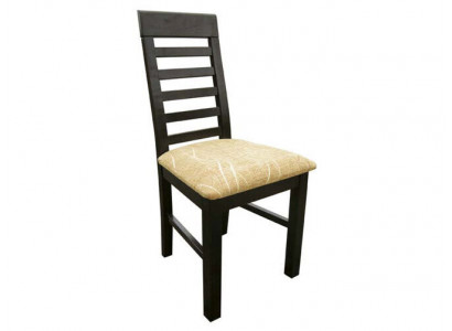 Set vu 4 Sessel Designer Holz Gestofft Textil Stull Gaastro Iesszëmmer.