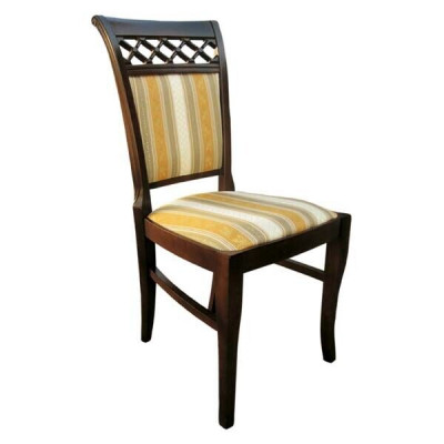 Set 2x Sëtz Stull Design Holz Stoff Still Polster Gastro Iesszëmmer Textil