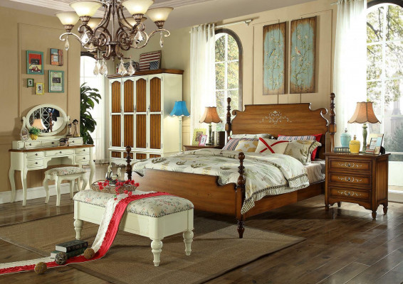 Elegant 7-Stéck Komplett-Schlofzëmmer Set Eleganz fir Äert Schlofzëmmer