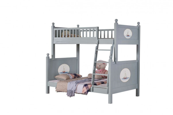Eleganten Kannerzëmmer Bett Etagen Héichbett Luxus Jugendbett Héich Etage Better