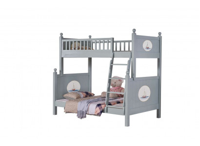 Eleganten Kannerzëmmer Bett Etagen Héichbett Luxus Jugendbett Héich Etage Better