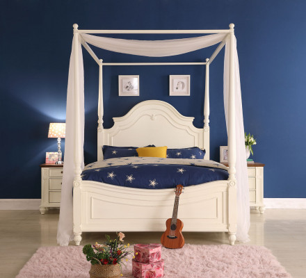 Himmelbett Eechte Holz Bett Design Luxus Better Klassesch Schlofzëmmer Miwwelen Nei