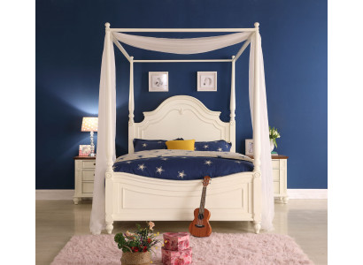 Himmelbett Eechte Holz Bett Design Luxus Better Klassesch Schlofzëmmer Miwwelen Nei