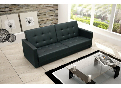 Schlofzofa Polster Garnitur Bettfunktioun 3 Sëtz Nei Stoff Sofa Couch Textil