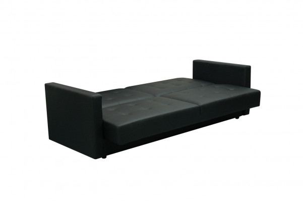 Schlofzofa Polster Garnitur Bettfunktioun 3 Sëtz Nei Stoff Sofa Couch Textil