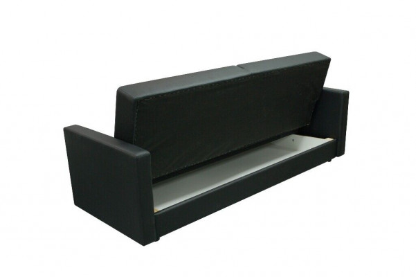 Schlofzofa Polster Garnitur Bettfunktioun 3 Sëtz Nei Stoff Sofa Couch Textil