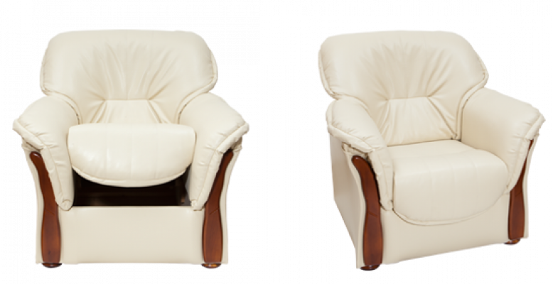 Klasseschen Fotell Fernseh Sofa 1 Sëtz Couch Designer Textil Sofa Polster