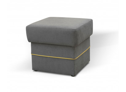 Foussheel ronnen Hocker Polsterhocker Sëtzocker Ottoman Hocker Textil Sëtz