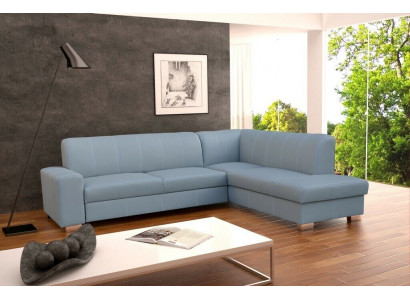 Canapé Schlofzofa Designer Canapé mat Schloffunktion + Bettkascht Eckcouch Couch NEI