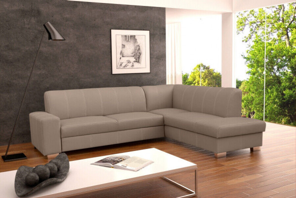 Canapé Schlofzofa Designer Canapé mat Schloffunktion + Bettkascht Eckcouch Couch NEI