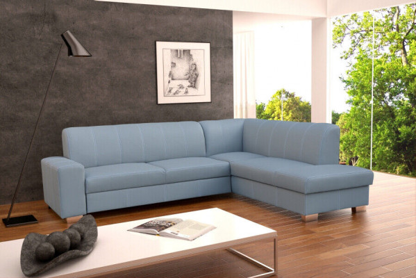 Canapé Schlofzofa Designer Canapé mat Schloffunktion + Bettkascht Eckcouch Couch NEI