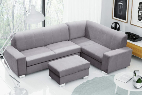 Canapé Schlofcampcanapé Designer Canapé mat Betterfunktioun + Bettkëscht Eckcanapé Couch NEI