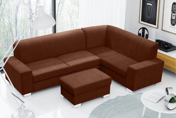Canapé Schlofcampcanapé Designer Canapé mat Betterfunktioun + Bettkëscht Eckcanapé Couch NEI