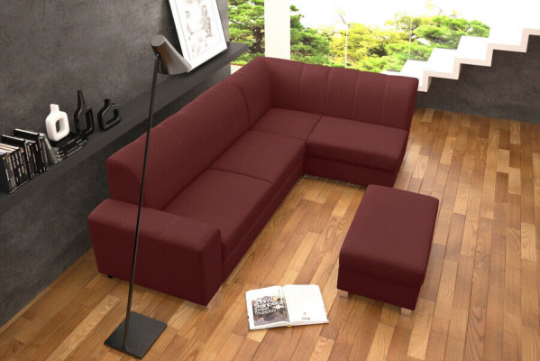 Sofa Schlofssofa Designersofa mat Schlofffunktion + Bettkëscht Ecksofa Canapé NEI