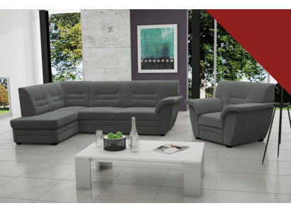 Canapé Schlofcanapé Designer Canapé mat Schlaffunktion + Bettkësch Eckcanapé Couch NEI