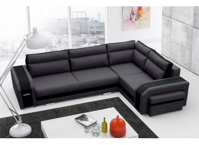 Canapé Schlofcanapé Designer Canapé mat Schloffunktion + Bettschaf Eckcanapé Sofabett (Nei)