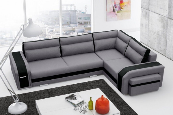 Canapé Schlofcanapé Designer Canapé mat Schloffunktion + Bettschaf Eckcanapé Sofabett (Nei)