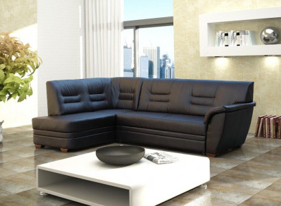Wunnlandschaft Ecksofa mat Bettkëschte Polstersofa Couche Eckcouche Sofa L-Form
