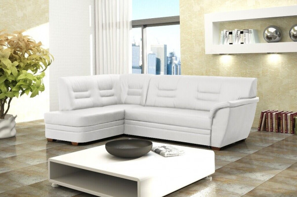 Wunnlandschaft Ecksofa mat Bettkëschte Polstersofa Couche Eckcouche Sofa L-Form