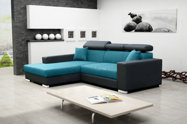 Schlofcanapé Ecksofa Couch Bettfunktioun Polster Eck Garnitur Sofae Schlaffunktioun