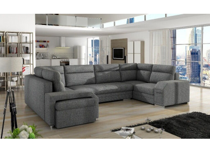 XXL Wunnlandschaft Eckssofa Sofa Couch Polster Garnitur Designer U-Form Wénkel Nei