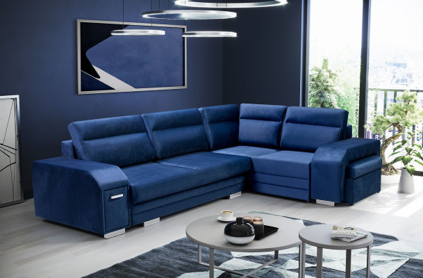 Eckcouch Sofa Couch Polster Eck Wunnlandschaft Wunnzëmmer Couchen Sofae Stoff Nei