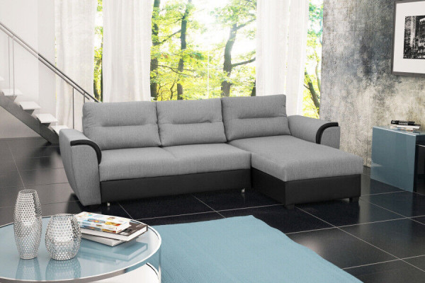 Canapé Schlofcanapé Designer Canapé mat Schloffunktion + Schlofkëscht Eckcanapé Couch NEI