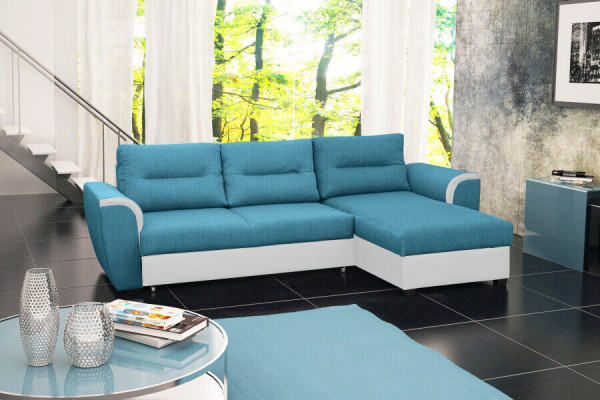 Canapé Schlofcanapé Designer Canapé mat Schloffunktion + Schlofkëscht Eckcanapé Couch NEI