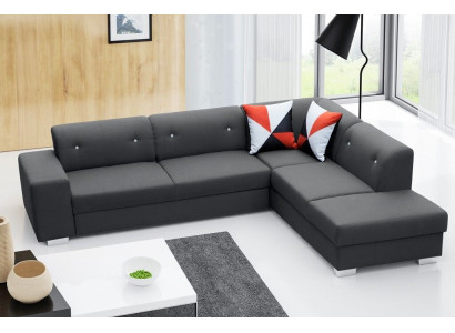 Sofa Schlofschofa Designer Sofa mat Schlofffunktioun + Betterkësch Ecksofa Couch NEI