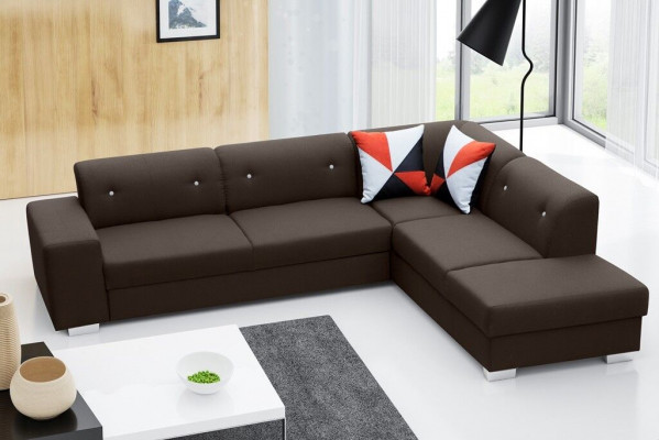Sofa Schlofschofa Designer Sofa mat Schlofffunktioun + Betterkësch Ecksofa Couch NEI