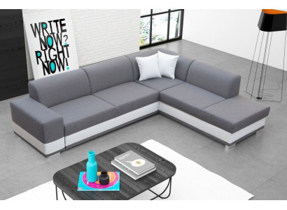 Polstersofa Loungesofa Sëtzgrupp Couch Stuff mat Këssen L-Form Sofa