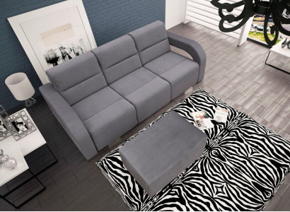 3-Sëtz Luxus Sofa Couch Blo Wunnzëmmer Kanzlei Miwwelen