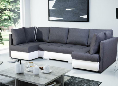 XXL Wunnlandschaft Sofa Couch Polster Garnitur Eck Designer U-Form Ecksofa Nei