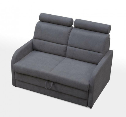 2-Sëtz Sofa Couch Sofas Textil Polster Stoff Garnitur Bettfunktioun Schlafsofa