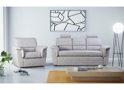 3 Sëtz Sofa Couch Polster Garnitur Bettfunktioun Schlofssofa Couchen Këscht Nei