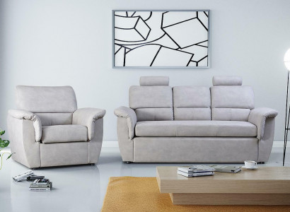 3 Sëtz Sofa Couch Polster Garnitur Bettfunktioun Schlofssofa Couchen Këscht Nei