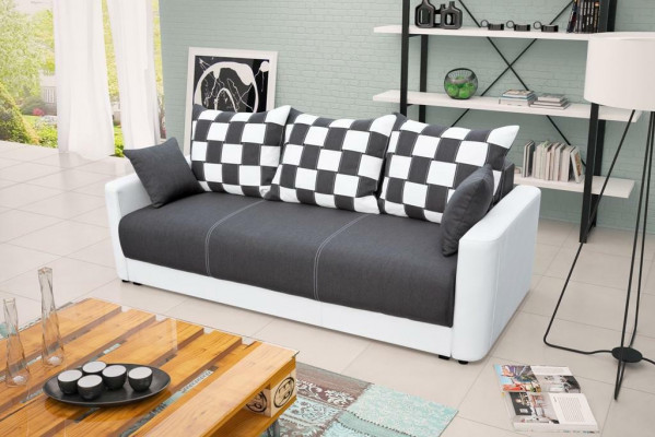 Schlofsofa Sofa 3 Sëtzer Grouss Bettfunktioun Schlofsofa Sofas Polster Couch XXL