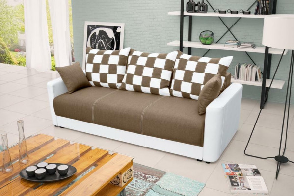 Schlofsofa Sofa 3 Sëtzer Grouss Bettfunktioun Schlofsofa Sofas Polster Couch XXL