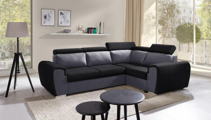 Sofa Schlofschof Designer Sofa mat Schlofffunktioun - Bettkasten Ecksofa Couche Sofaen