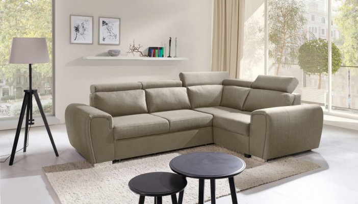 Sofa Schlofschof Designer Sofa mat Schlofffunktioun - Bettkasten Ecksofa Couche Sofaen